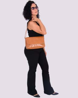 Bolsa de Couro Transversal  396 Canela