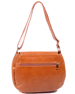 Bolsa de Couro Transversal 455  Canela