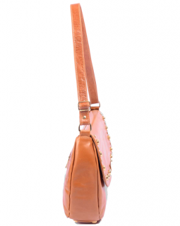 Bolsa de Couro Transversal 455  Canela