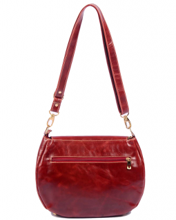 Bolsa de Couro Transversal 455  Bordô