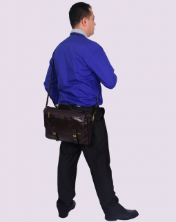 Pasta de Couro 123 Preta