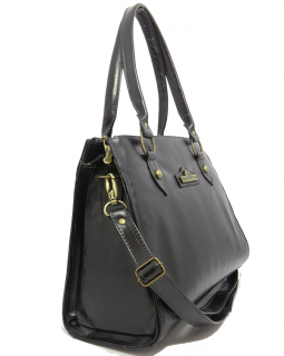 Bolsa de Couro Três Divisões 297 Preta