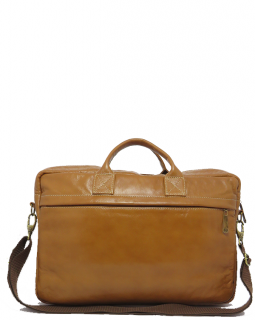 Pasta de Couro de Mão Canela