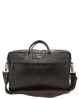 Pasta de Mão de Couro Café