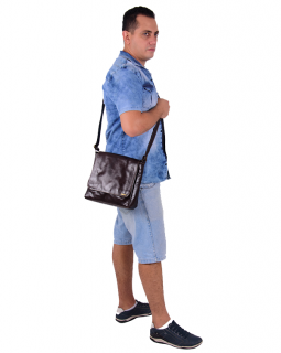 Bolsa de Couro Tiracolo 456M Café