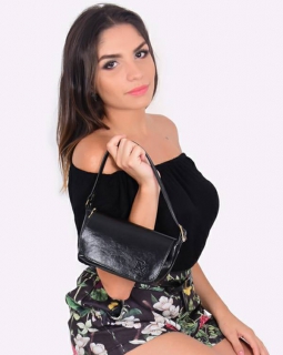 Bolsa de Couro Tiracolo 200 Preta