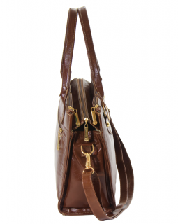 Bolsa de Couro Três Divisões 297 Madeira