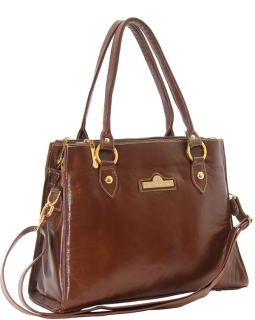 Bolsa de Couro Três Divisões 297 Madeira