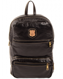 Mochila de Couro 450 Preta