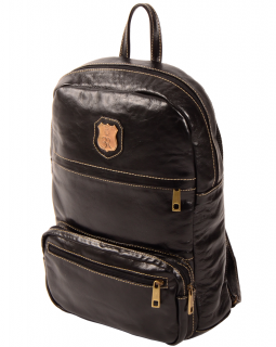 Mochila de Couro 450 Preta