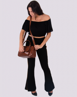 Bolsa de Couro Três Divisões 560 Café