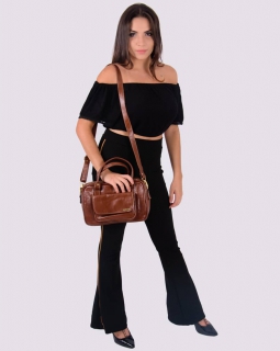 Bolsa de Couro Três Divisões 560 Madeira