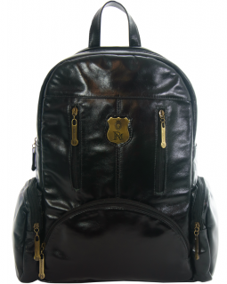 Mochila de Couro  453 Preta