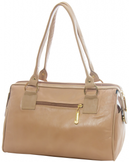 Bolsa Baú  Elegance Luxo Marfim Cobra