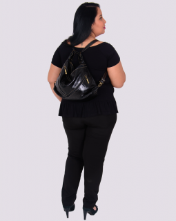 Bolsa de Couro estilo Mochila  467 Madeira